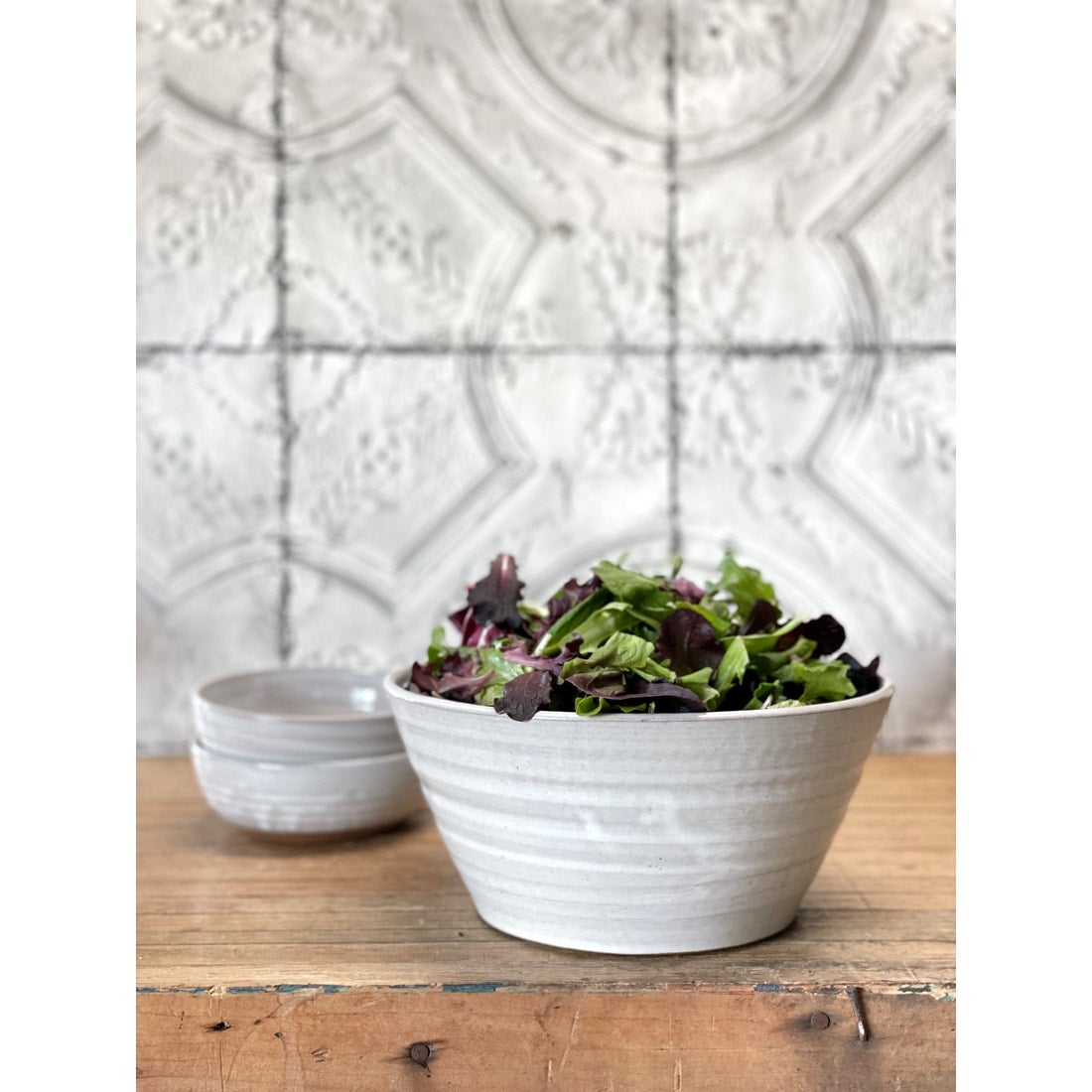 Gravesco Pottery Salad Serving Bowl - Thumbnail 3