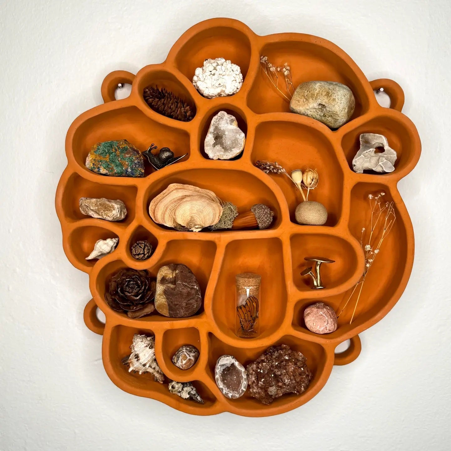 The Minimalist Ceramist Cement Cave Shelf