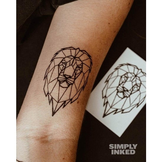 Geometric Lion Tattoo by Capone: TattooNOW