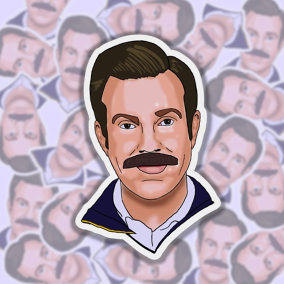 Ted Lasso Vinyl Sticker by BOBBY K | Made, Modern Handmade