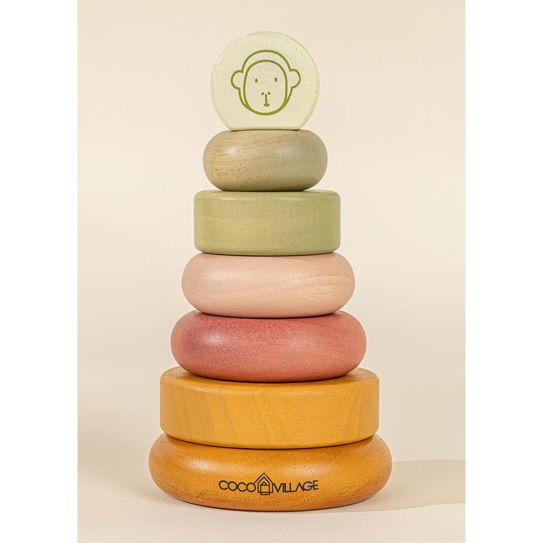 Wooden stacking hot sale rings
