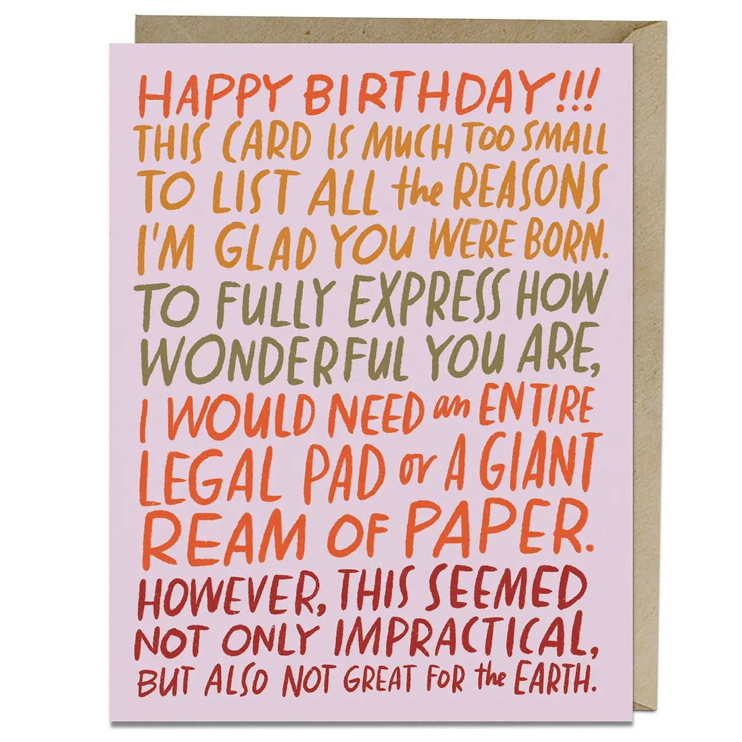 Ream of Paper Birthday Card by Emily McDowell