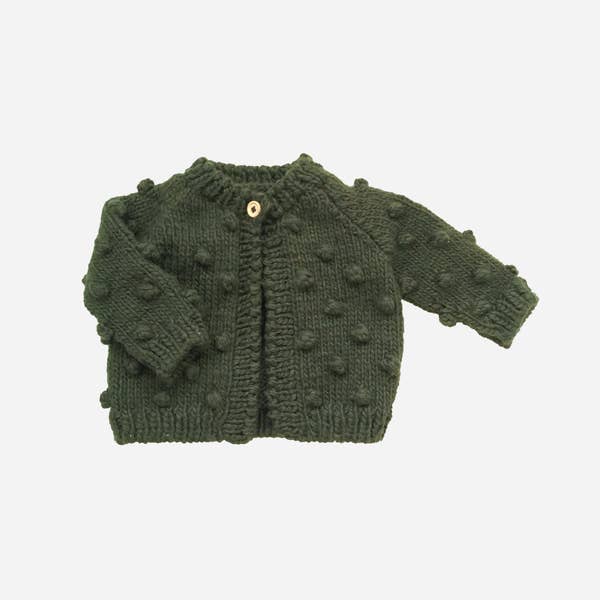 Rifle Green Popcorn Sweater by Blueberry Hill