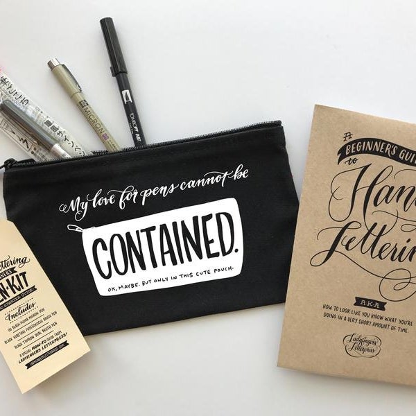 Hand Lettering Pen Kit DIY Kit by Ladyfingers Letterpress