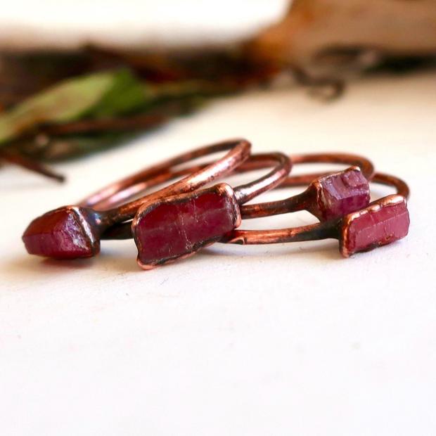 Ruby clearance copper ring
